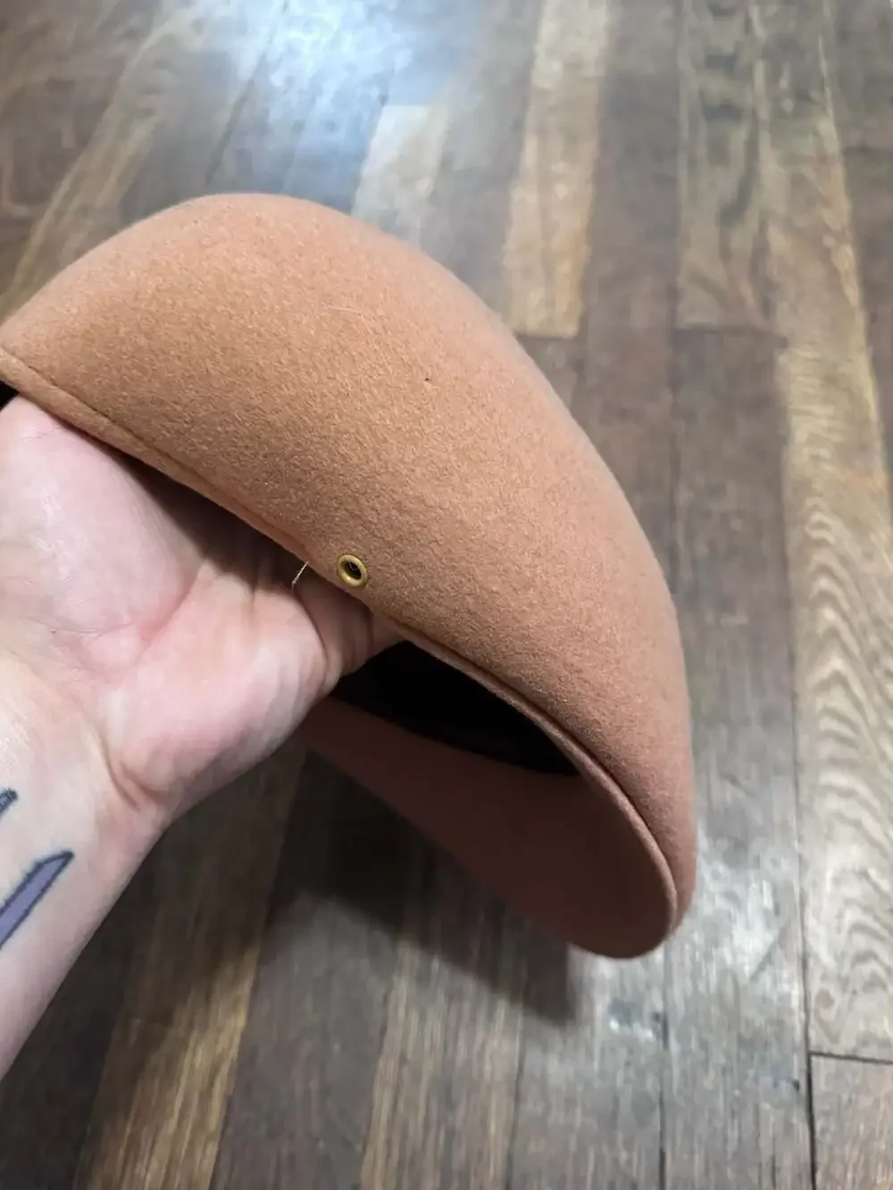 Vintage Wool Felt Structured Ivy Cap Newsboy Hat Made in U.S.A.